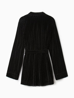 Жакет женский KAFTAN «Бархат», размер 40, чёрный