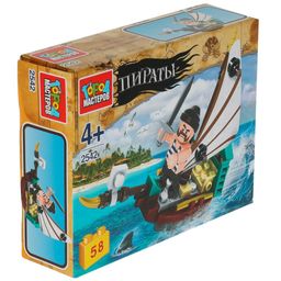 Конструктор ГОРОД МАСТЕРОВ 58 дет. "Пираты" (2542-KK, 337767) в коробке