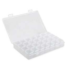 Gamma Органайзер пластиковый для бисера с ячейками 28 шт. ОМ-028 пластик 10.6 x 17.5 x 2.6 см прозрачный