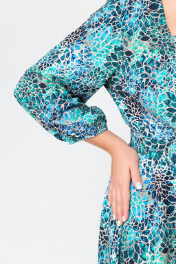 Блуза Swallow 803.2 черный+серебряный узор фото 1009