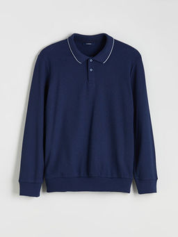 Polo Yaka Erkek Sweatshirt