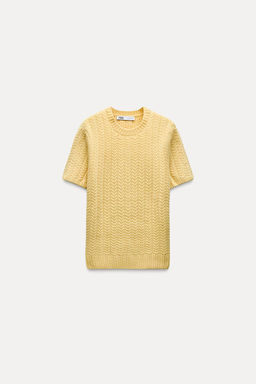 CABLE KNIT TOP 100% WOOL - Zara фото 6