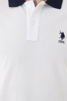 Мужская белая базовая футболка - U.s. polo assn фото 7