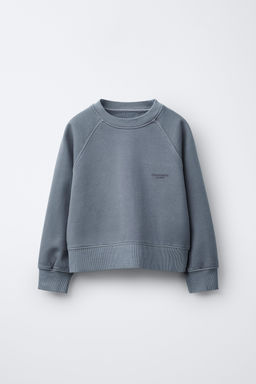 FADED-EFFECT SLOGAN SWEATSHIRT - Zara фото 2
