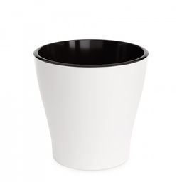 Цена за 2 шт. Горшок цв. "Лея" 2,2л двойной (белый) М7928