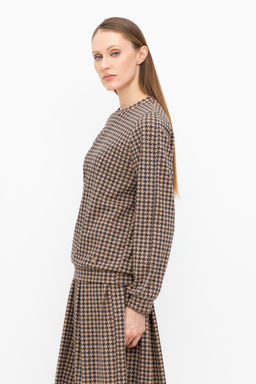 ЕВТ 3258/кунжут,гусиная лапка джемпер жен