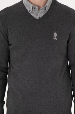 Erkek Antrasit Melanj Basic Kazak - U.s. polo assn фото 6