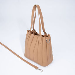 Сумка-тоут на магните, длинный ремень, цвет коричневый - Simaland фото 6