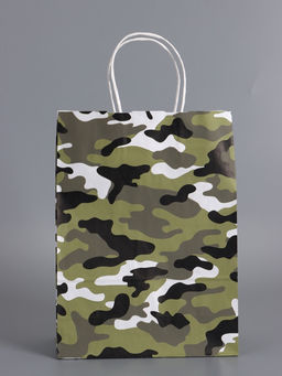 Пакеты подарочные крафт «23 Февраля», камуфляж, 24×10.5×32 см, набор 4 шт.