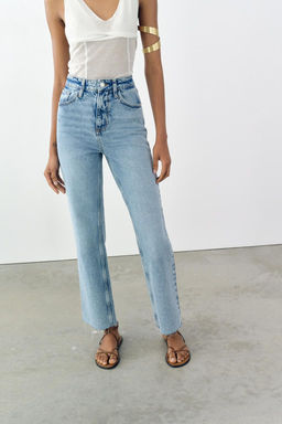 JEANS Z1975 HIGH-WAIST STRAIGHT - Zara фото 2