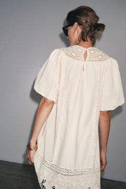 ZW COLLECTION EMBROIDERED SHORT DRESS - Zara фото 10