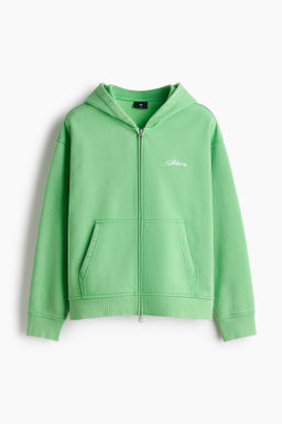 Chaqueta sudadera boxy con capucha Loose Fit - H&m фото 3