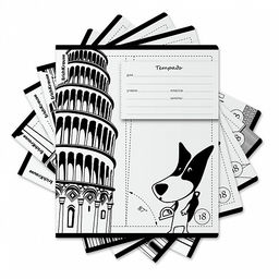 Цена за 10 шт. Тетрадь школьная ученическая ErichKrause Путешественник, 18 листов, линейка (в плёнке по 10 шт.)_MIX-PACK