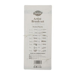 Набор кистей для рисования, синтетика, 10 штук: № 1, 2, 3, 4, 5, 6, 7, 8, 9, 10, круглые, деревянная ручка, международный размер