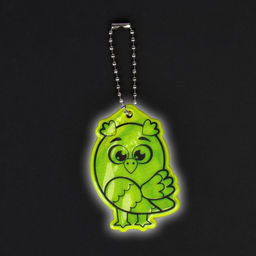 Цена за 6 шт. Светоотражающий элемент «Сова», двусторонний, 4,2 × 6 см, цвет МИКС