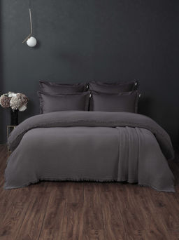 Stonewash Muslin (графит) комплект с покрывалом