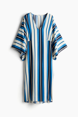 Vestido caft?n con escote en V