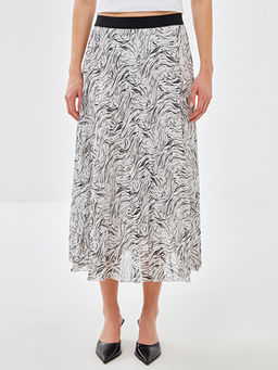 Beli Lastikli Desenli Kad?n ?ifon Etek