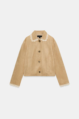 FAUX SUEDE JACKET - Zara фото 8