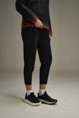 Брюки трикотажные укороченные Черный ADVANCED RUNNING Knit Ankle Pants