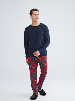 Bisiklet Yaka Erkek Pijama Tak?m?