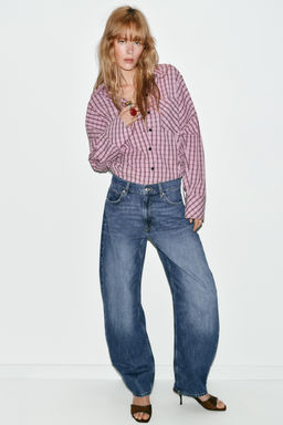 JEANS Z1975 BARREL HIGH-WAIST - Zara фото 11
