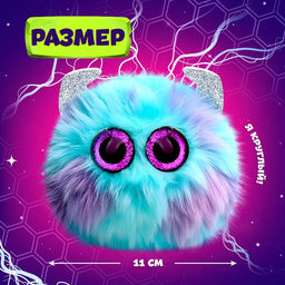 Мягкая игрушка Лупоглазики. Лига монстров: Лапус, 11 см - Happy valley фото 2