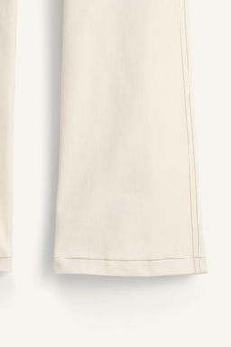 LIMITED EDITION TOPSTITCHED FLARE TROUSERS - Zara фото 11