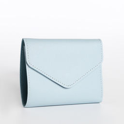 Кошелёк на кнопке, цвет голубой