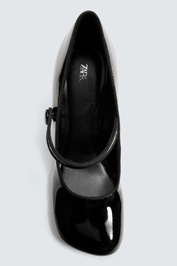 LEATHER HEELED SHOES WITH STRAP HARRY LAMBERT FOR ZARA x DISNEY