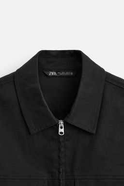RELAXED FIT ZIP-UP OVERSHIRT - Zara фото 9