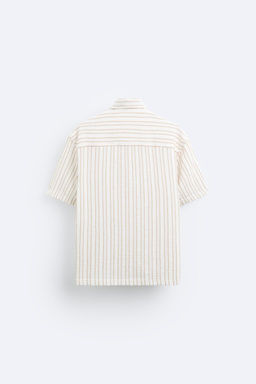 STRIPED TEXTURED SHIRT - Zara фото 7