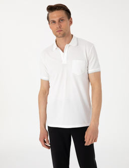Ekru Ultralight Kuma_ Slim Fit Polo Yaka Ti__rt