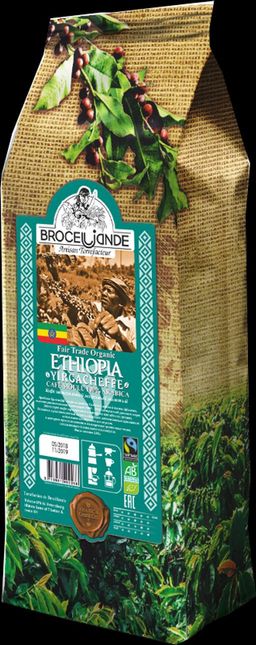 CAFE DE BROCELIANDE. Ethiopia (молотый) 250 гр. мягкая упаковка