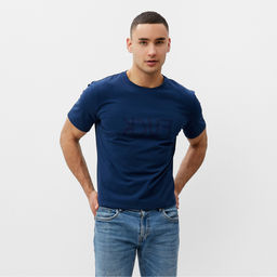 Футболка мужская MINAKU Fuck синяя, р-р 56