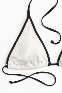 Top de bikini triangular con relleno - H&m фото 3