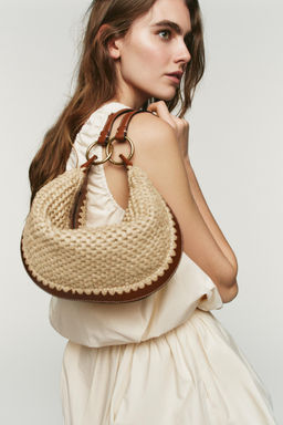 BOLSO MULTIPOSICI?N COMBINADO / Beige claro