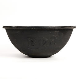 Казан, 12 л, плоское дно, алюминиевая крышка, чугун