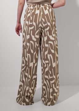 CLE Брюки жен. 256849/172ззн св.коричневый/молочный - Clever wear фото 5