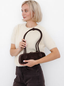 Сумка женская кожаная 89-6830-1VG coffee Vitelli Grassi