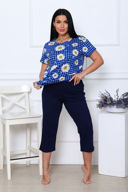 Костюм с бриджами, синий клетка (891-3) - Плиона фото 5