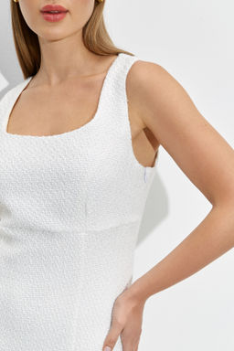 Сарафан прилегающего силуэта из твида - Mollis фото 4