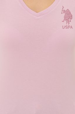 Женская футболка Magnolia с V-образным вырезом Basic - U.s. polo assn фото 6