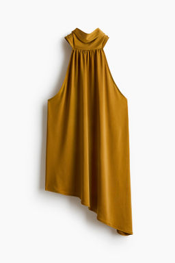 Top asim?trico con escote halter