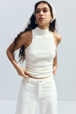 Top de canal? con cuello perkins - H&m фото 7