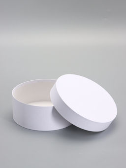 Коробка круглая подарочная белая, 20×8 см