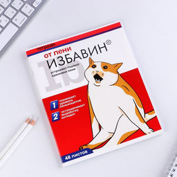 Цена за 3 шт. Тетрадь в клетку, 48 л., А5, на скрепке, блок №1 Котики таблетки МИКС - Artfox study фото 11
