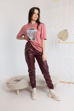 Футболка AMORI 6378 коралловый принт