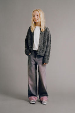 FADED STRAIGHT-LEG JEANS - Zara фото 5