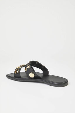 Siyah Trok Detayl? Cit Bantl? Kad?n S?k Terlik TAKSS25TE00058 - Trendyolmilla фото 4